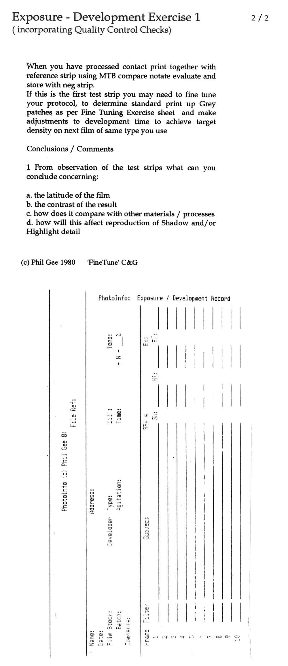 Ex Dev Ex © Phil Gee